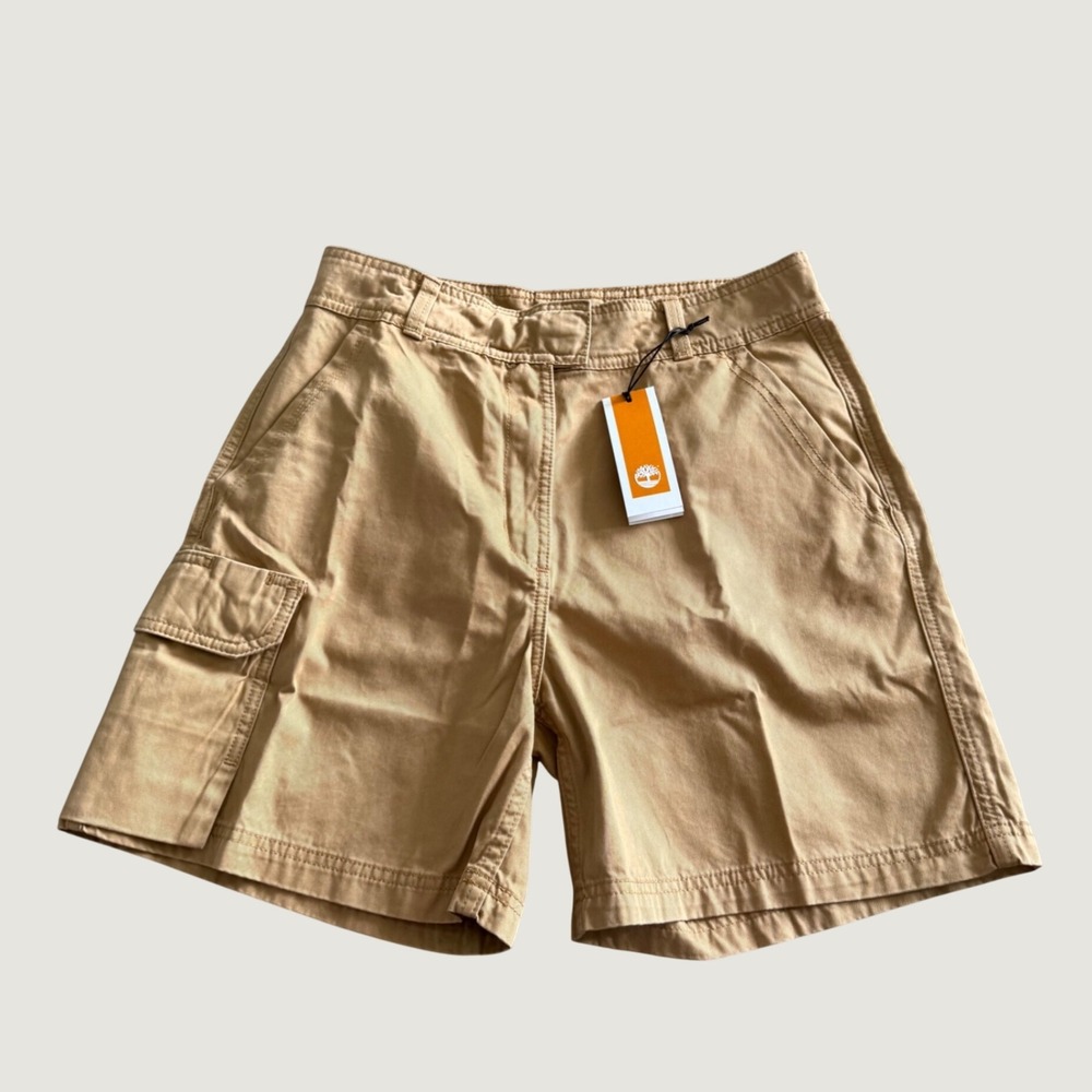 Timberland Cargo Shorts Mens 30 Tan New Cotton Twill Utility Outdoor Pocket